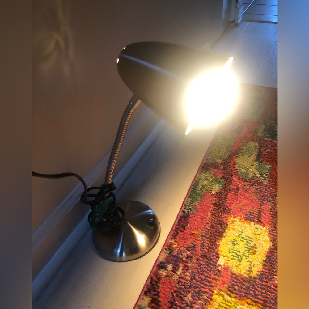 Sleek Silver Desk Lamp - Picture 5 of 6